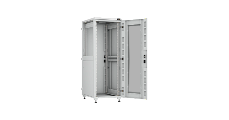 NIKOMAX (TLK) Напольный шкаф TFI-336080-GHMH-R-GY 33U, Ш600хГ800, стеклянная дверь, двухуровневые металлические стенки, металлическая дверь, серый NIKOMAX (TLK) Напольный шкаф TFI-336080-GHMH-R-GY 33U, Ш600хГ800, стеклянная дверь, двухуровневые металлические стенки, металлическая дверь, серый
