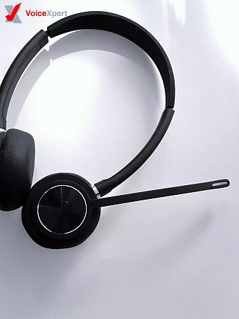 VoiceXpert VXH-1000D-BTD — Bluetooth-гарнитура для офиса, шумоподавление микрофона, 2 динамика, адаптер USB-A/Bluetooth VoiceXpert VXH-1000D-BTD — Bluetooth-гарнитура для офиса, шумоподавление микрофона, 2 динамика, адаптер USB-A/Bluetooth