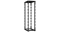 NIKOMAX (TLK) Стойка монтажная TRD-476010-R-BK 47U, Ш600хГ1000, двухрамная, с крышей, черная
