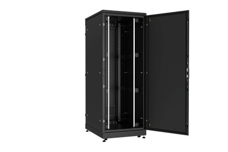 NIKOMAX (TLK) Шкаф напольный TFM-428010-MMMM-BK 42U, Ш800хГ1000, IP54, цельнометаллический, черный