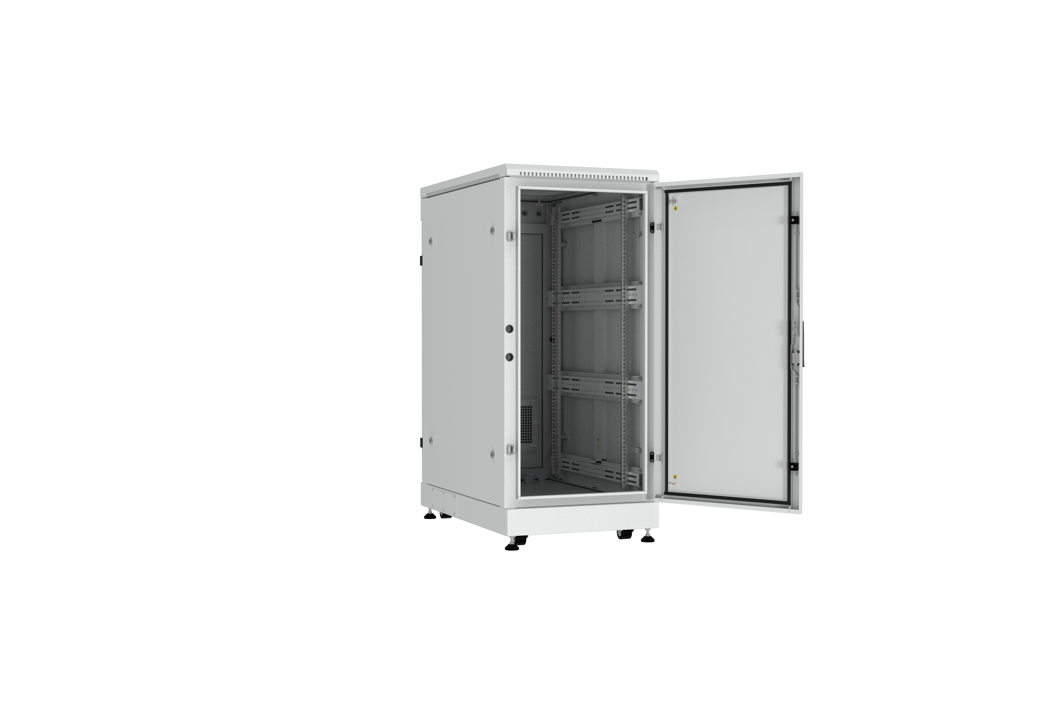 NIKOMAX (TLK) Шкаф напольный TFM-246010-MMMM-GY 24U, Ш600хГ1000, IP54, цельнометаллический, серый