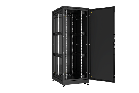 NIKOMAX (TLK) Шкаф напольный TFM-428010-MMMM-BK 42U, Ш800хГ1000, IP54, цельнометаллический, черный