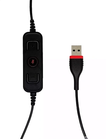 VoiceXpert VXH-500D — Проводная USB-гарнитура (USB-A, регулировка громкости, Mute, 2 динамика), аналог Plantronics Blackwire 3220