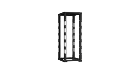 NIKOMAX (TLK) Стойка монтажная TRD-336080-R-BK 33U, Ш600хГ800, двухрамная, с крышей, черная