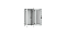 NIKOMAX (TLK) Напольный шкаф TFI-246060-GMMM-R-GY 24U, Ш600хГ600, стеклянная дверь, металлические стенки, металлическая дверь, серый