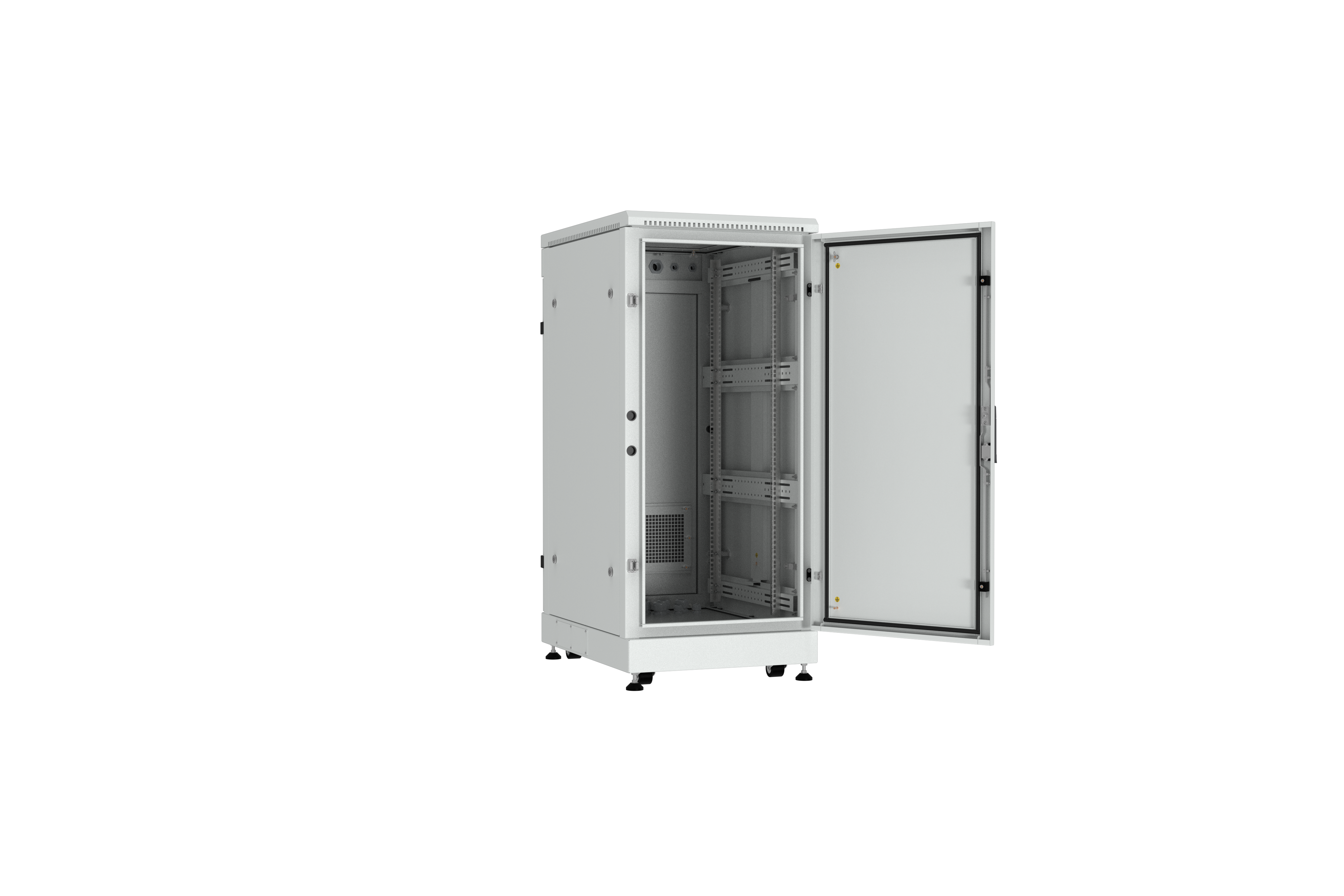 NIKOMAX (TLK) Шкаф напольный TFM-246080-MMMM-GY 24U, Ш600хГ800, IP54, цельнометаллический, серый