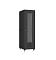 NIKOMAX (TLK) Напольный шкаф TFA-426080-GHMH-R-BK 42U, Ш600хГ800, стеклянная дверь, двухуровневые металлические стенки, металлическая дверь, черный