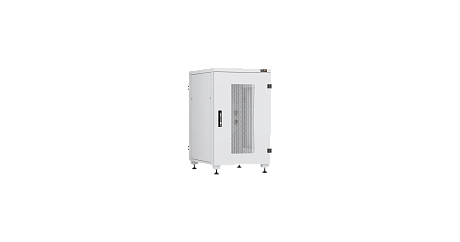 NIKOMAX (TLK) Напольный шкаф TFI-186080-PMPM-R-GY 18U, Ш600хГ800, перфорированная дверь, металлические стенки, перфорированная дверь, серый