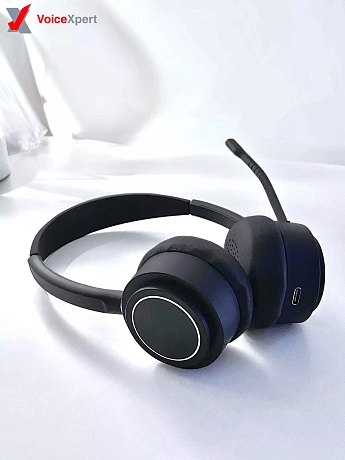 VoiceXpert VXH-1000D-BTD — Bluetooth-гарнитура для офиса, шумоподавление микрофона, 2 динамика, адаптер USB-A/Bluetooth VoiceXpert VXH-1000D-BTD — Bluetooth-гарнитура для офиса, шумоподавление микрофона, 2 динамика, адаптер USB-A/Bluetooth