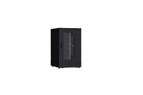 NIKOMAX (TLK) Напольный шкаф TFR-186080-GMMM-R2-BK 18U, Ш600хГ800, стеклянная дверь, металлические стенки, металлическая дверь, черный NIKOMAX (TLK) Напольный шкаф TFR-186080-GMMM-R2-BK 18U, Ш600хГ800, стеклянная дверь, металлические стенки, металлическая дверь, черный