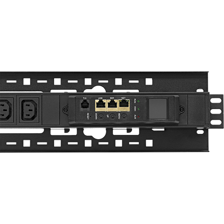 Блок розеток с функцией измерения серия BASIC, 24xC13, 6xC19, вход IEC60309 3x32A (3P+N+PE) Блок розеток с функцией измерения серия BASIC, 24xC13, 6xC19, вход IEC60309 3x32A (3P+N+PE)