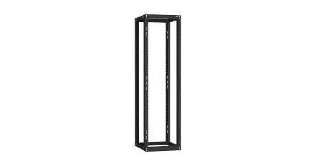 NIKOMAX (TLK) Стойка монтажная TRK-425510-R-BK 42U, Ш550хГ600-1000, двухрамная, раздвижная, черная