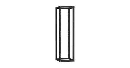 NIKOMAX (TLK) Стойка монтажная TRK-425510-R-BK 42U, Ш550хГ600-1000, двухрамная, раздвижная, черная