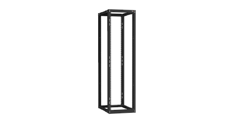 NIKOMAX (TLK) Стойка монтажная TRK-425510-R-BK 42U, Ш550хГ600-1000, двухрамная, раздвижная, черная