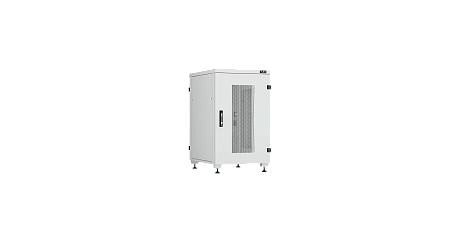 NIKOMAX (TLK) Напольный шкаф TFI-186080-PMMM-R-GY 18U, Ш600хГ800, перфорированная дверь, металлические стенки, перфорированная дверь, серый