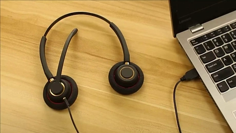 VoiceXpert VXH-500D — Проводная USB-гарнитура (USB-A, регулировка громкости, Mute, 2 динамика), аналог Plantronics Blackwire 3220