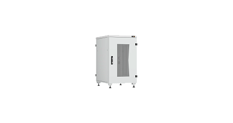 NIKOMAX (TLK) Напольный шкаф TFI-186080-GMMM-R-GY 18U, Ш600хГ800, стеклянная дверь, металлические стенки, металлическая дверь, серый