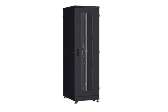 NIKOMAX (TLK) Напольный шкаф TFA-426080-GMMM-R-BK 42U, Ш600хГ800, стеклянная дверь, металлические стенки, металлическая дверь, черный NIKOMAX (TLK) Напольный шкаф TFA-426080-GMMM-R-BK 42U, Ш600хГ800, стеклянная дверь, металлические стенки, металлическая дверь, черный