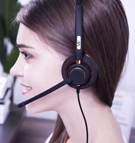 VoiceXpert VXH-500D — Проводная USB-гарнитура (USB-A, регулировка громкости, Mute, 2 динамика), аналог Plantronics Blackwire 3220