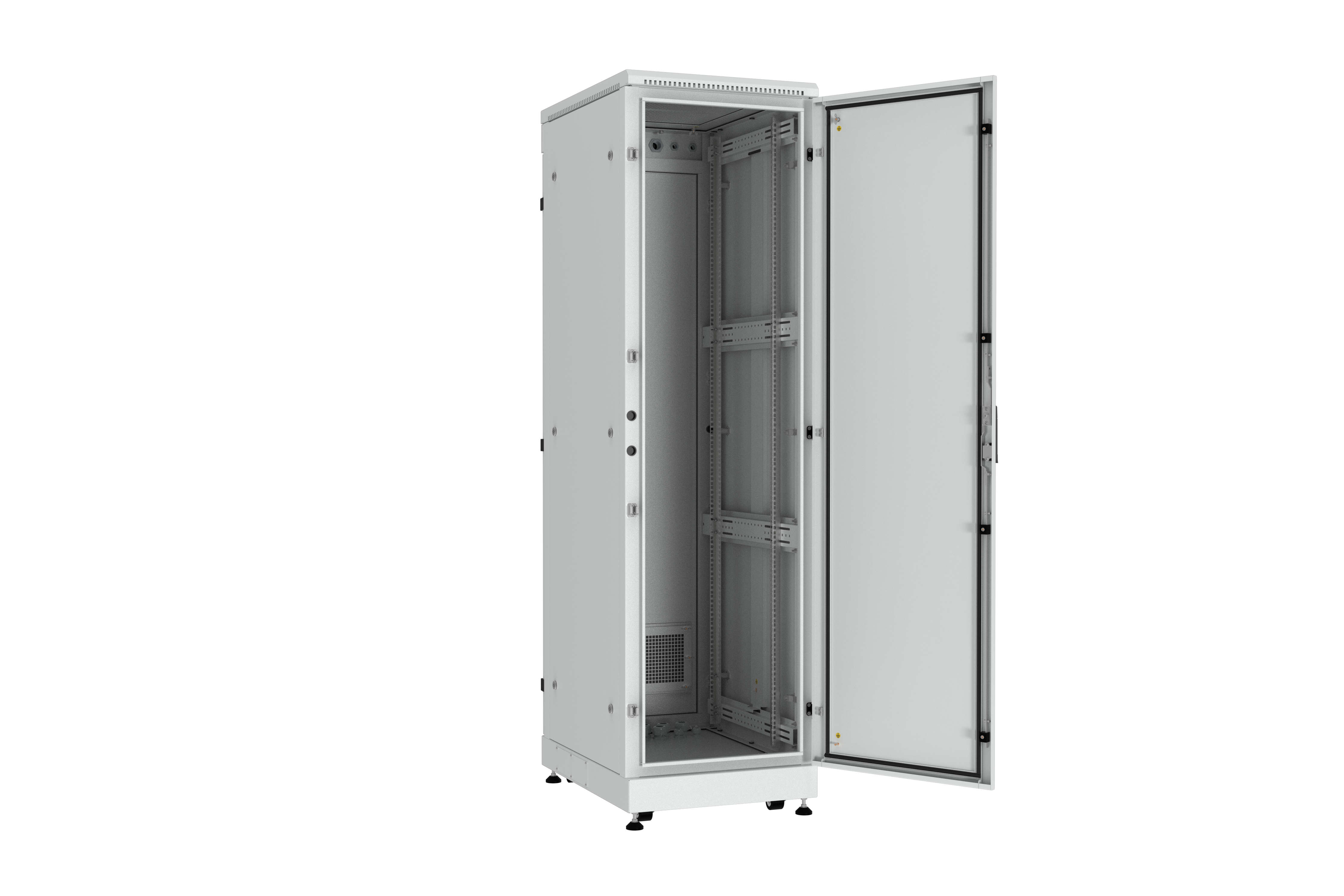 NIKOMAX (TLK) Шкаф напольный TFM-426080-MMMM-GY 42U, Ш600хГ800, IP54, цельнометаллический, серый