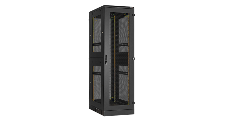 NIKOMAX (TLK) Напольный шкаф TFA-426080-PEPE-R-BK 42U, Ш600хГ800, перфорированная дверь, двухуровневые перфорированные стенки, перфорированная дверь, черный NIKOMAX (TLK) Напольный шкаф TFA-426080-PEPE-R-BK 42U, Ш600хГ800, перфорированная дверь, двухуровневые перфорированные стенки, перфорированная дверь, черный