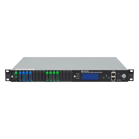 Оптический усилитель VERMAX для сетей КТВ, 1 вход, 8*21dBm выход, CWDM 1310/1490/1550, RT1, 1U