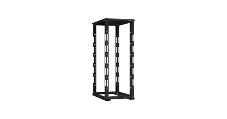 NIKOMAX (TLK) Стойка монтажная TRD-336010-R-BK 33U, Ш600хГ1000, двухрамная, с крышей, черная
