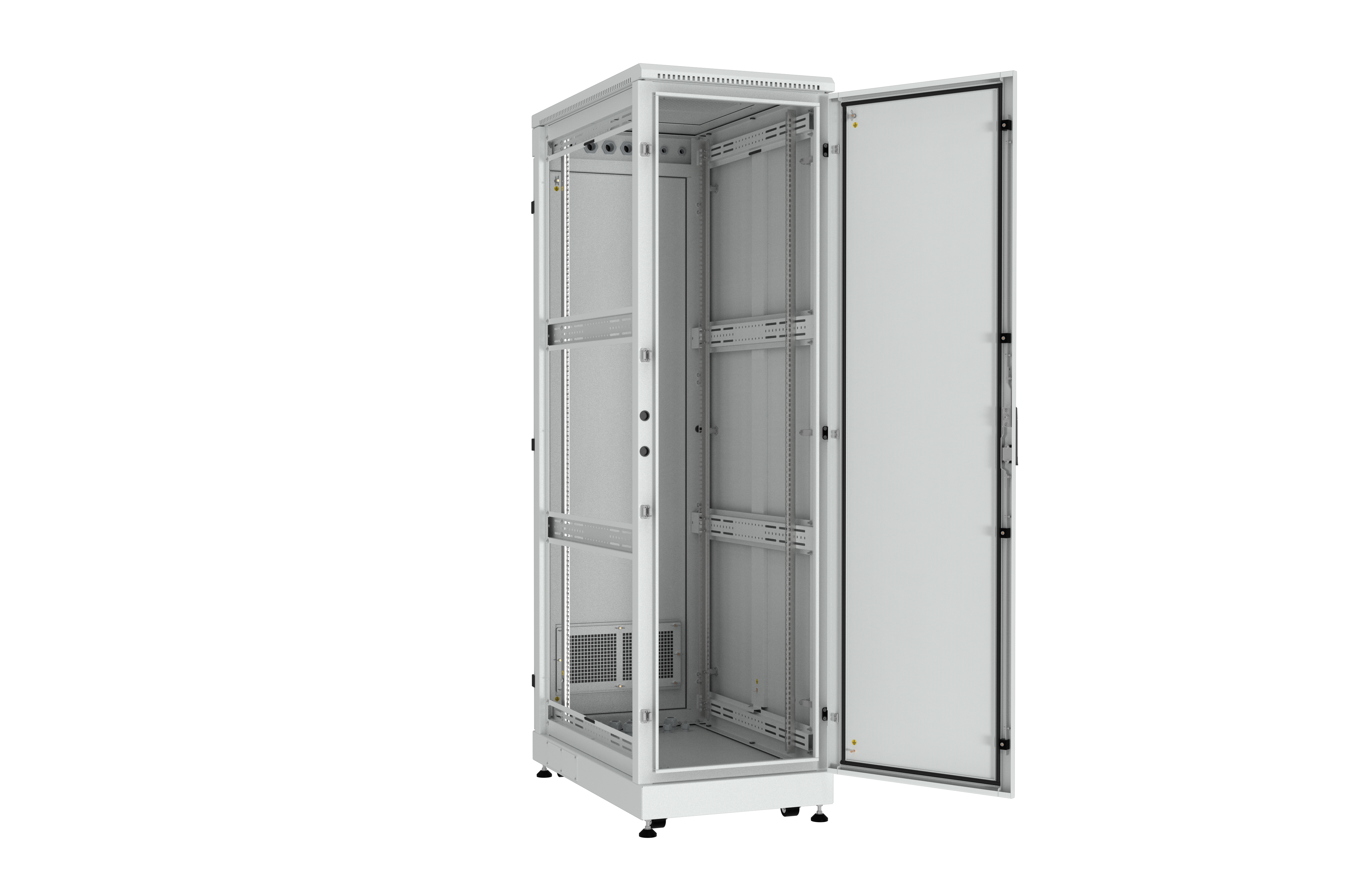 NIKOMAX (TLK) Шкаф напольный TFM-426010-MMMM-GY 42U, Ш600хГ1000, IP54, цельнометаллический, серый