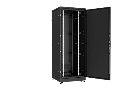 NIKOMAX (TLK) Шкаф напольный TFM-428080-MMMM-BK 42U, Ш800хГ800, IP54, цельнометаллический, черный NIKOMAX (TLK) Шкаф напольный TFM-428080-MMMM-BK 42U, Ш800хГ800, IP54, цельнометаллический, черный
