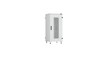 NIKOMAX (TLK) Напольный шкаф TFI-246060-PMMM-R-GY 24U, Ш600хГ600, перфорированная дверь, металлические стенки, перфорированная дверь, серый