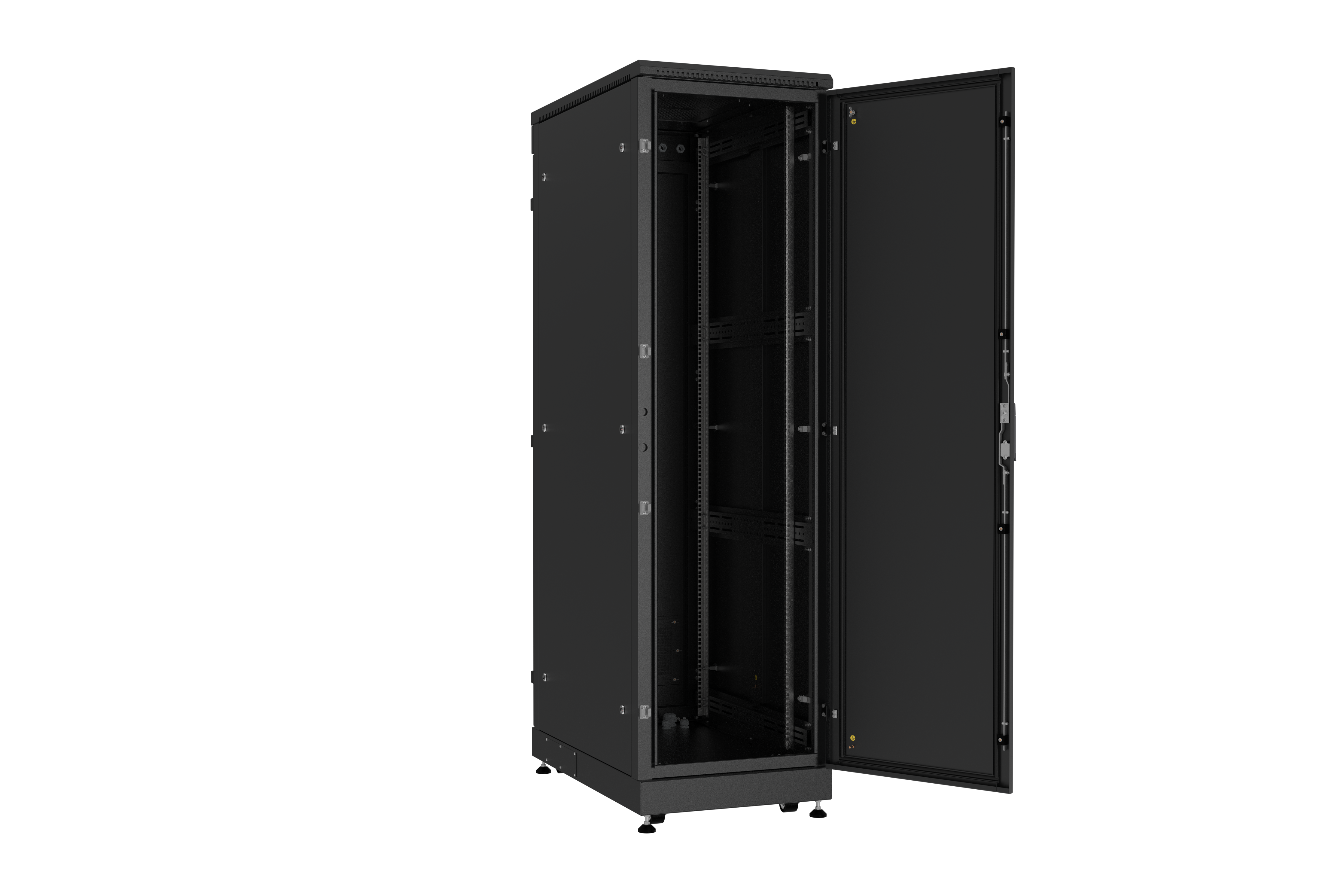 NIKOMAX (TLK) Шкаф напольный TFM-426010-MMMM-BK 42U, Ш600хГ1000, IP54, цельнометаллический, черный